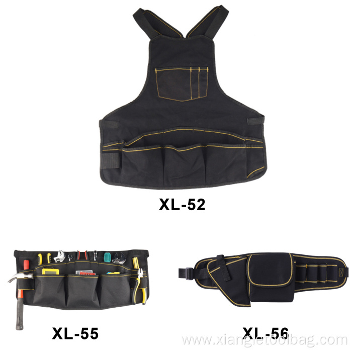 Electrician Tool Pouch with Dual-Sided Wrench Holders